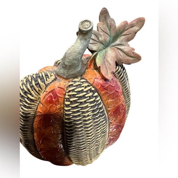 2 Decorative Textured Pumpkins - Picture 9 of 12